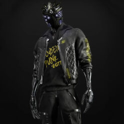 Cyberpunk 2077 Cyborg Bomber Leather Jacket