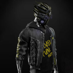 Cyberpunk 2077 Cyborg Bomber Leather Jacket