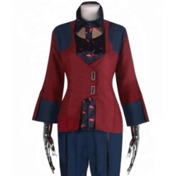 Cyberpunk 2077 Female V Red Leather Blazer