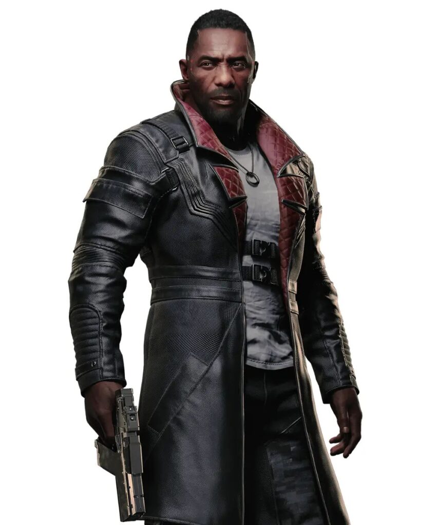 Cyberpunk 2077 Idris Elba Leather Coat