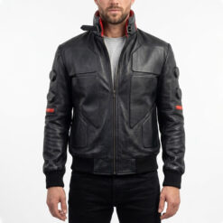 Cyberpunk 2077 Jackie Welles Bomber Leather Jacket