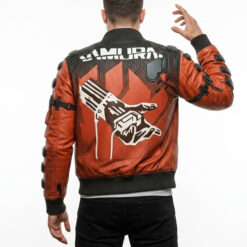 Cyberpunk 2077 Samurai Orange Bomber Jacket