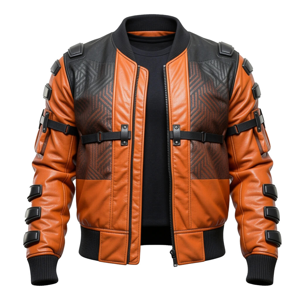 Cyberpunk 2077 Samurai Orange Bomber Jacket