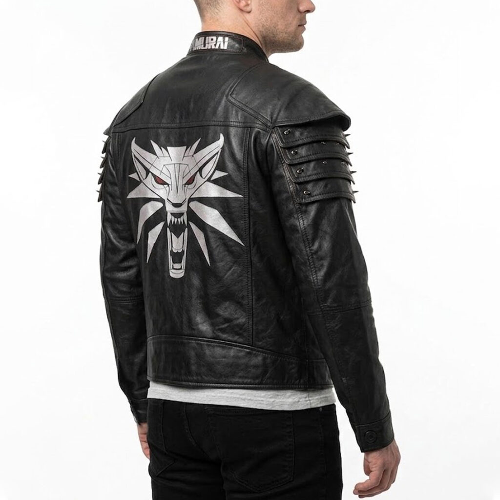 Cyberpunk 2077 Samurai Wolf School Leather Jacket